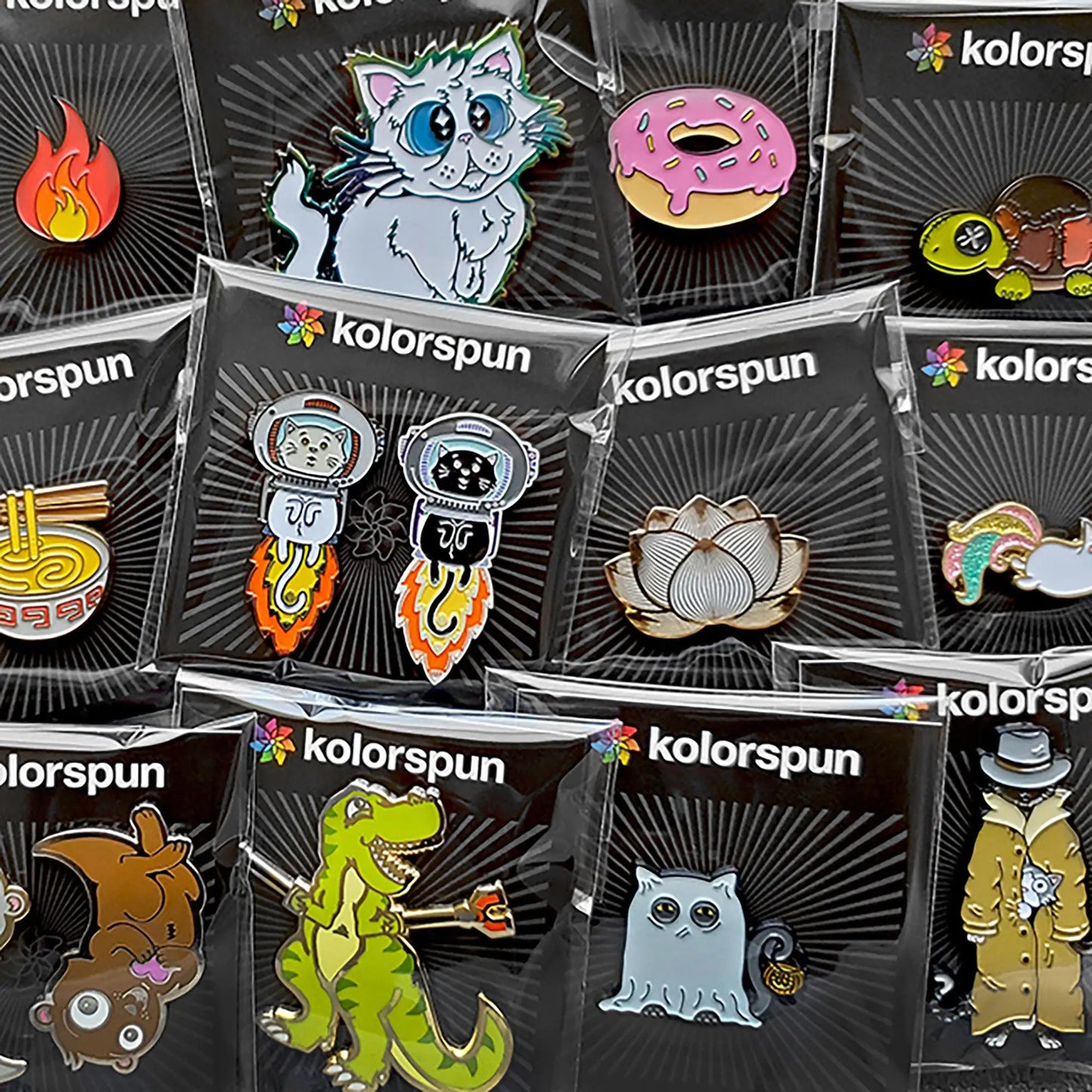 Construction Cat Pin