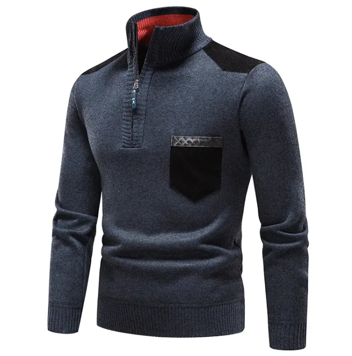 Cozy Plush Quarter-Zip Sweater